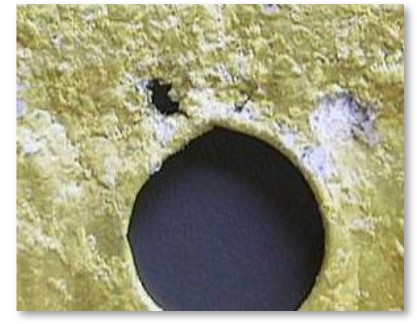 Identification of HVAC Corrosion. Filiform Corrosion where a corrosive solution has penetrated a defective coating